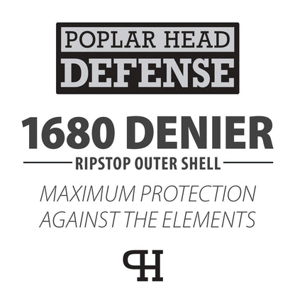Jeffers Poplar Head "Defense" 1680 Denier Turnout Blanket with High Neck, 240 Gram, Plymouth Brown