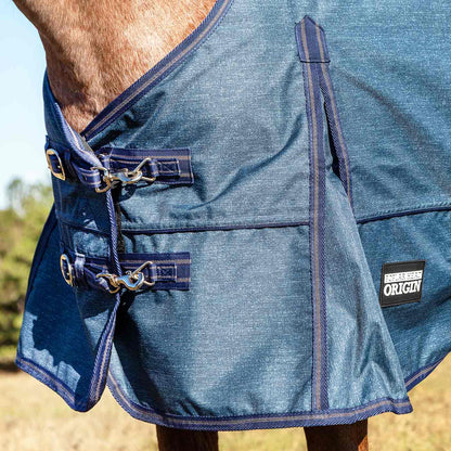 Jeffers Poplar Head "Origin" 600D Medium Weight Turnout Blanket, 240g | Waterproof & Breathable Horse Blanket