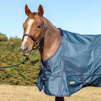 Jeffers Poplar Head "Origin" 600D Medium Weight Turnout Blanket, 240g | Waterproof & Breathable Horse Blanket
