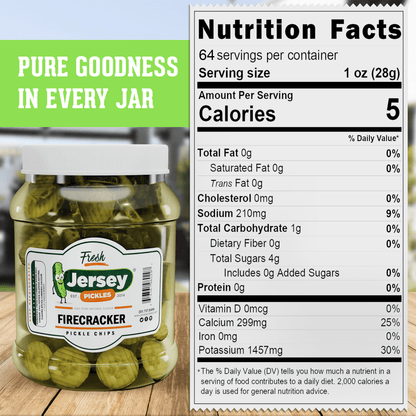 Jersey Pickles Firecracker: Mild Hot Pickle Chips - Angler's Pro Tackle & Outdoors