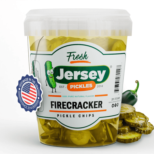 Jersey Pickles Firecracker: Mild Hot Pickle Chips - Angler's Pro Tackle & Outdoors
