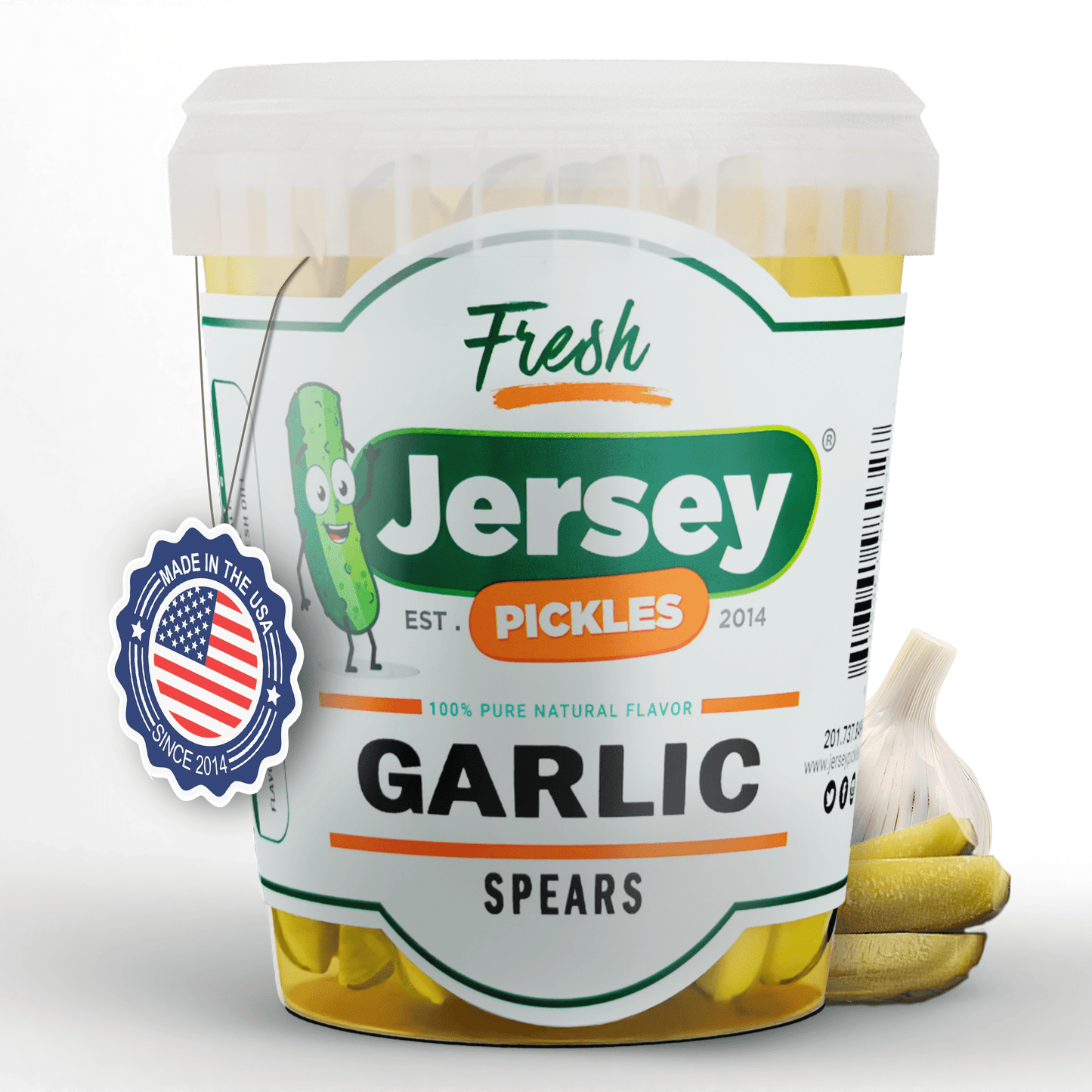 Jersey Pickles Fresh Garlic Dill Pickle Spears - Angler's Pro Tackle & Outdoors
