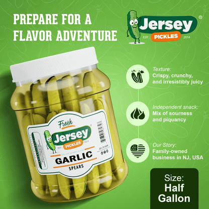 Jersey Pickles Fresh Garlic Dill Pickle Spears - Angler's Pro Tackle & Outdoors