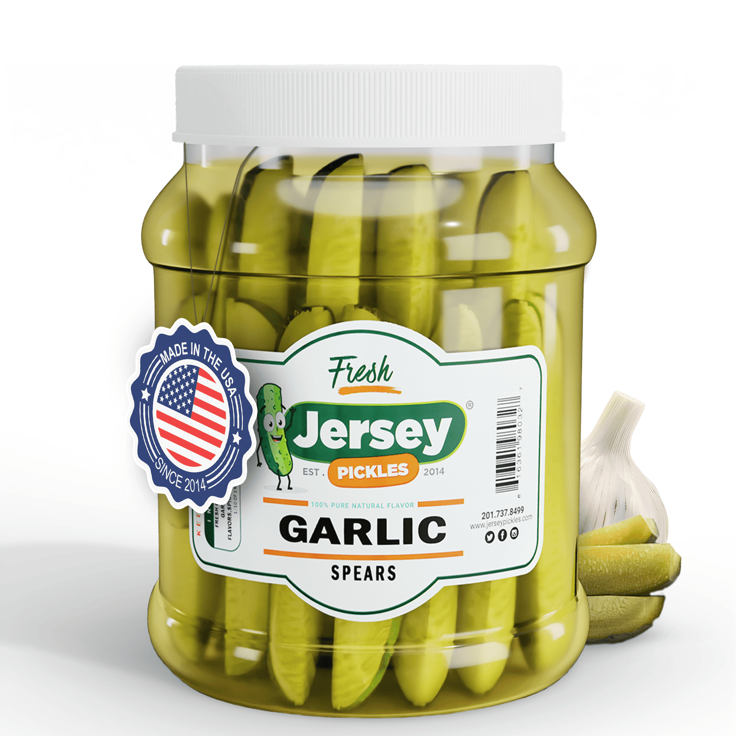 Jersey Pickles Fresh Garlic Dill Pickle Spears - Angler's Pro Tackle & Outdoors