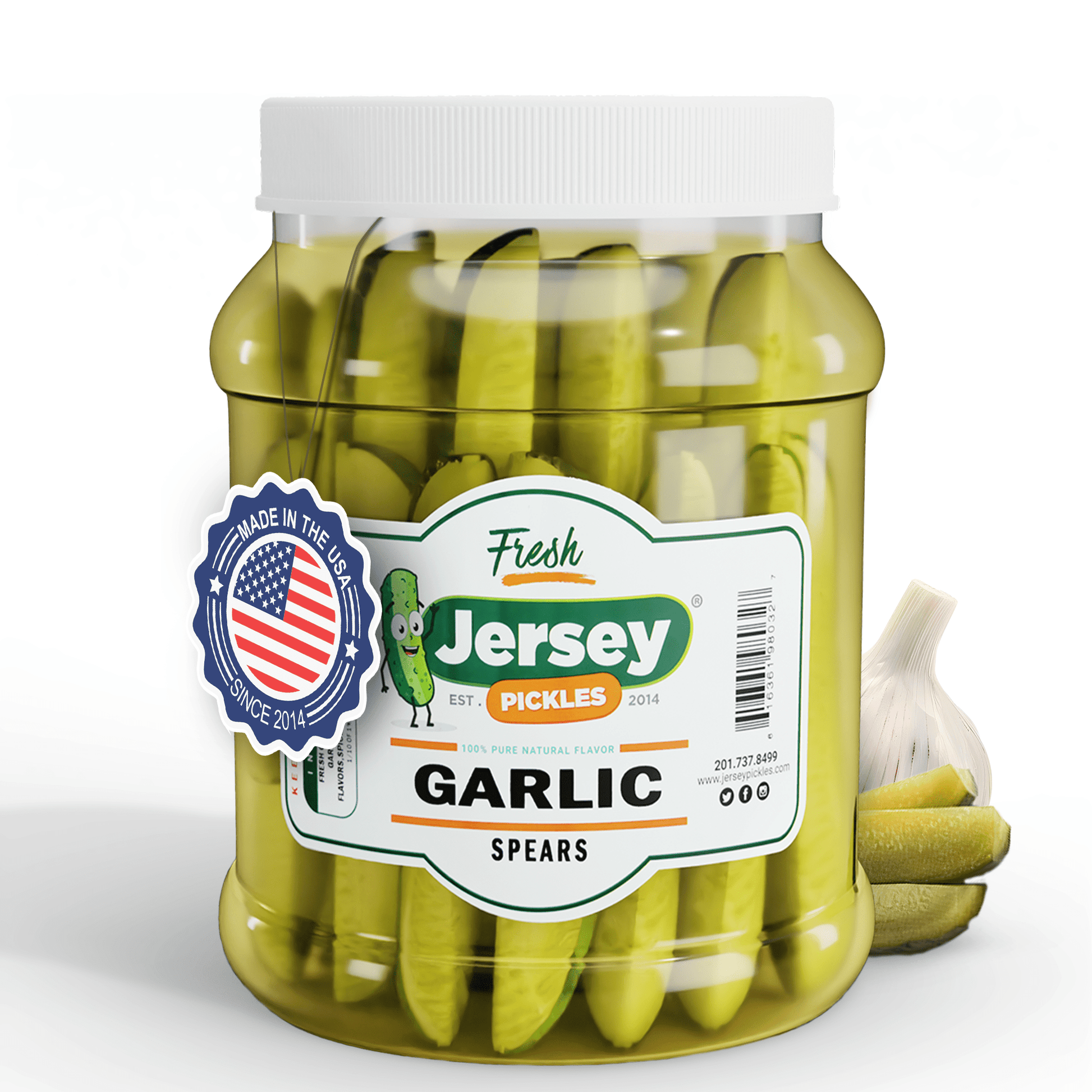 Jersey Pickles Fresh Garlic Dill Pickle Spears - Angler's Pro Tackle & Outdoors