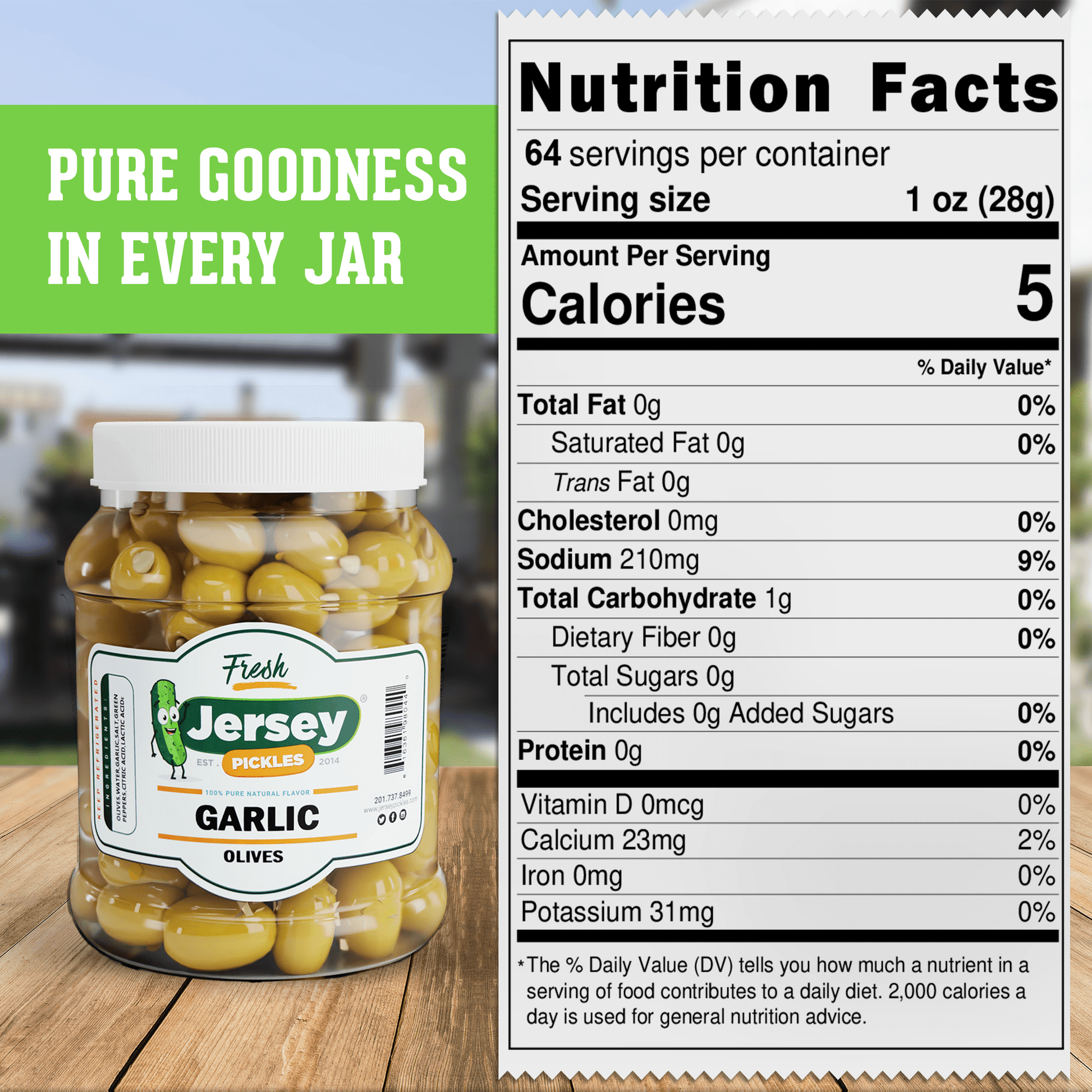 Jersey Pickles Garlic Stuffed Olives - Angler's Pro Tackle & Outdoors