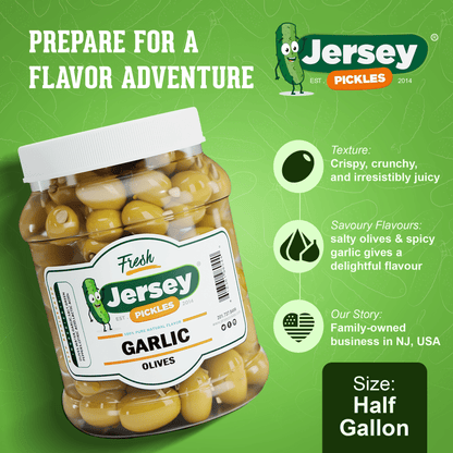 Jersey Pickles Garlic Stuffed Olives - Angler's Pro Tackle & Outdoors