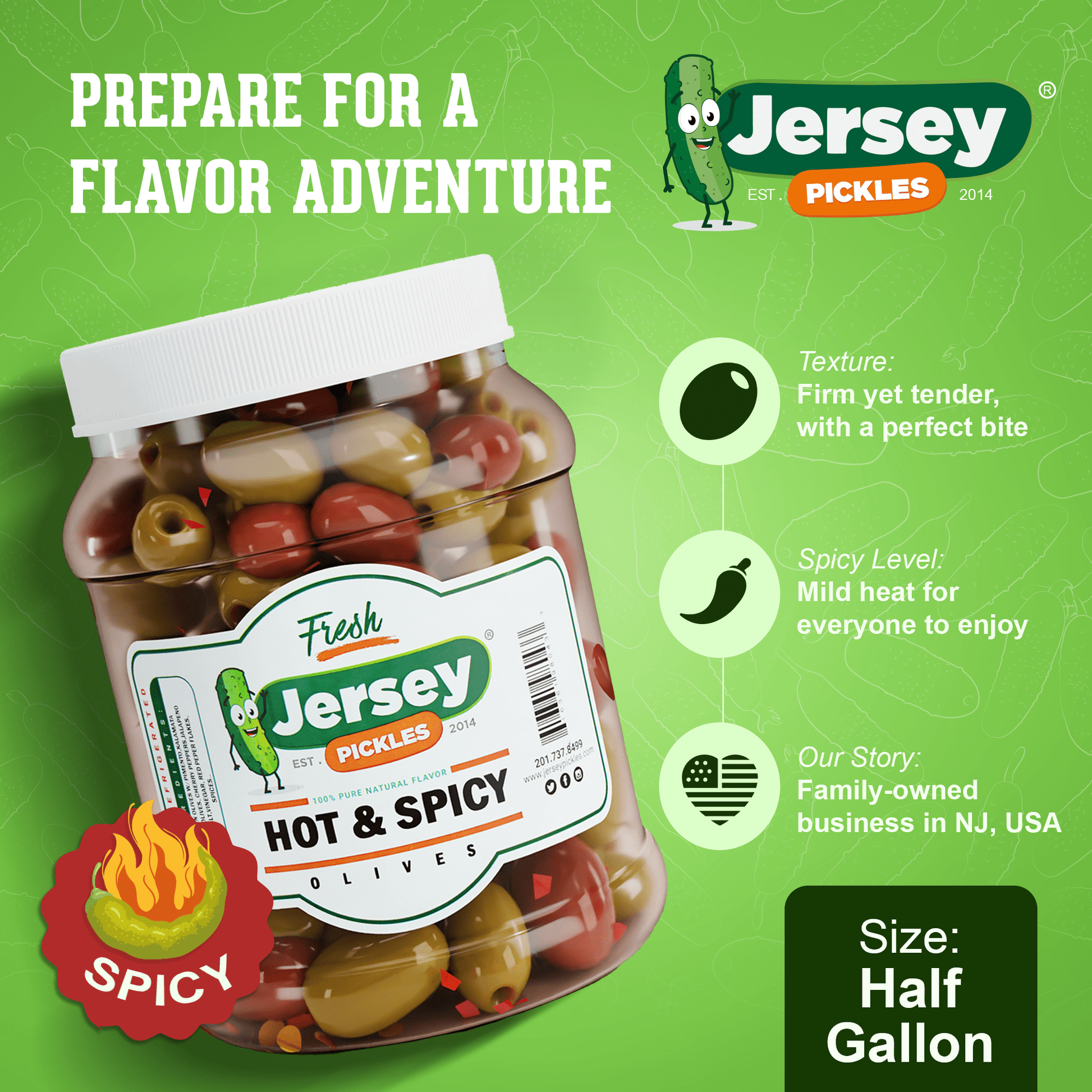 Jersey Pickles Hot Mix Olives - Angler's Pro Tackle & Outdoors