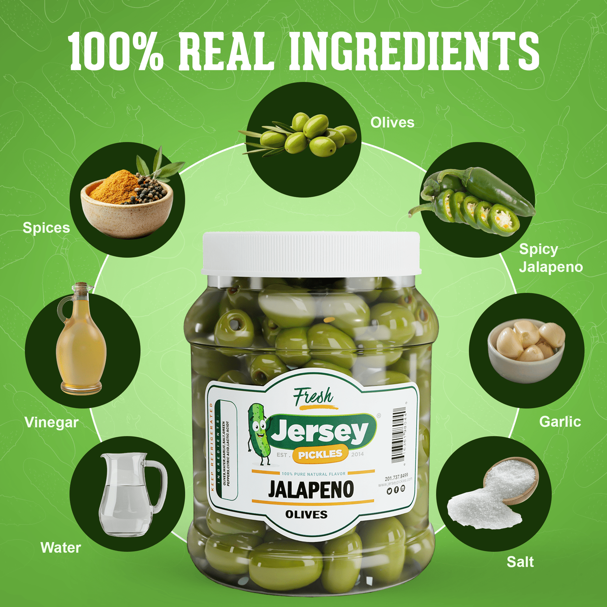 Jersey Pickles Jalapeno Stuffed Olives - Angler's Pro Tackle & Outdoors