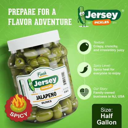 Jersey Pickles Jalapeno Stuffed Olives - Angler's Pro Tackle & Outdoors
