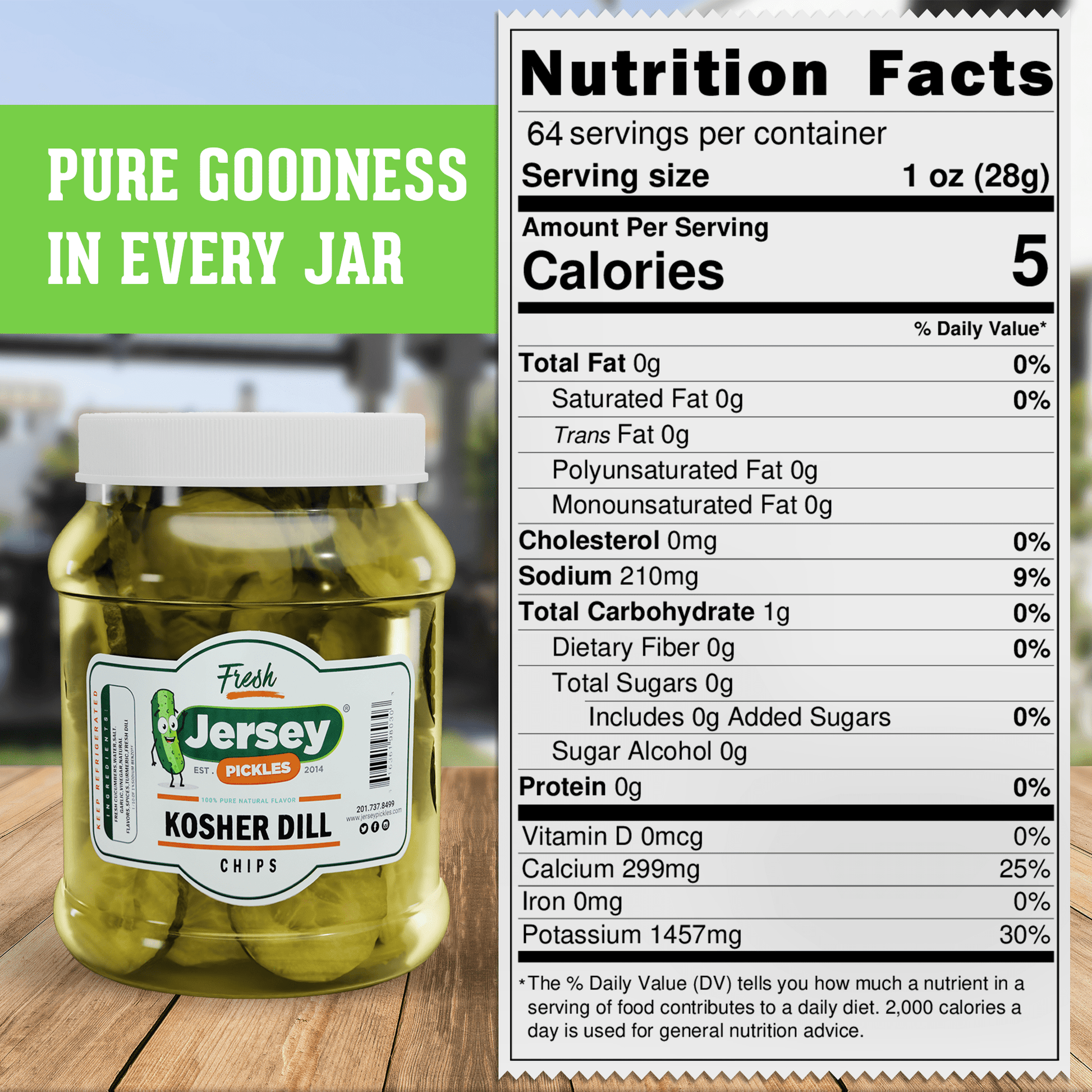 Jersey Pickles Kosher Dill Pickle Chips - Angler's Pro Tackle & Outdoors