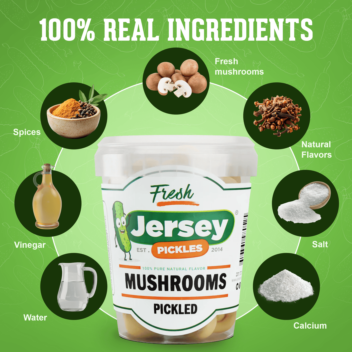 Jersey Pickles Marinated Pickled Mushrooms - Angler's Pro Tackle & Outdoors