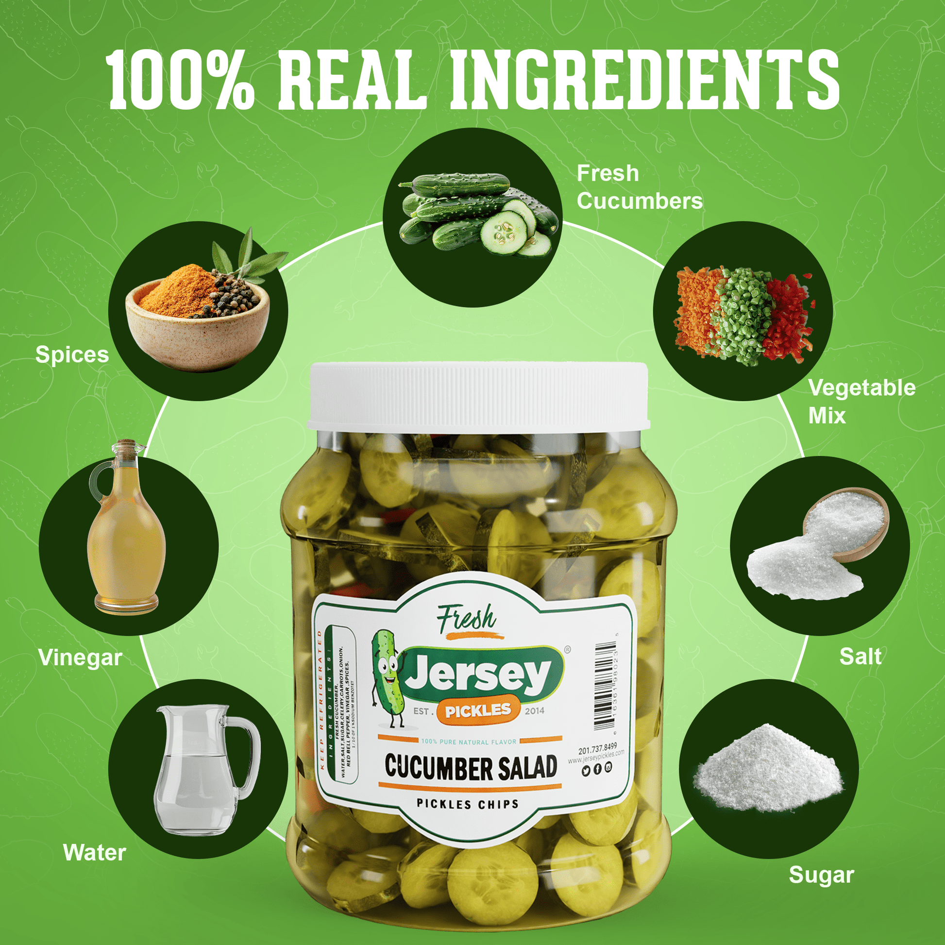 Jersey Pickles Pickled Cucumber Salad - Angler's Pro Tackle & Outdoors