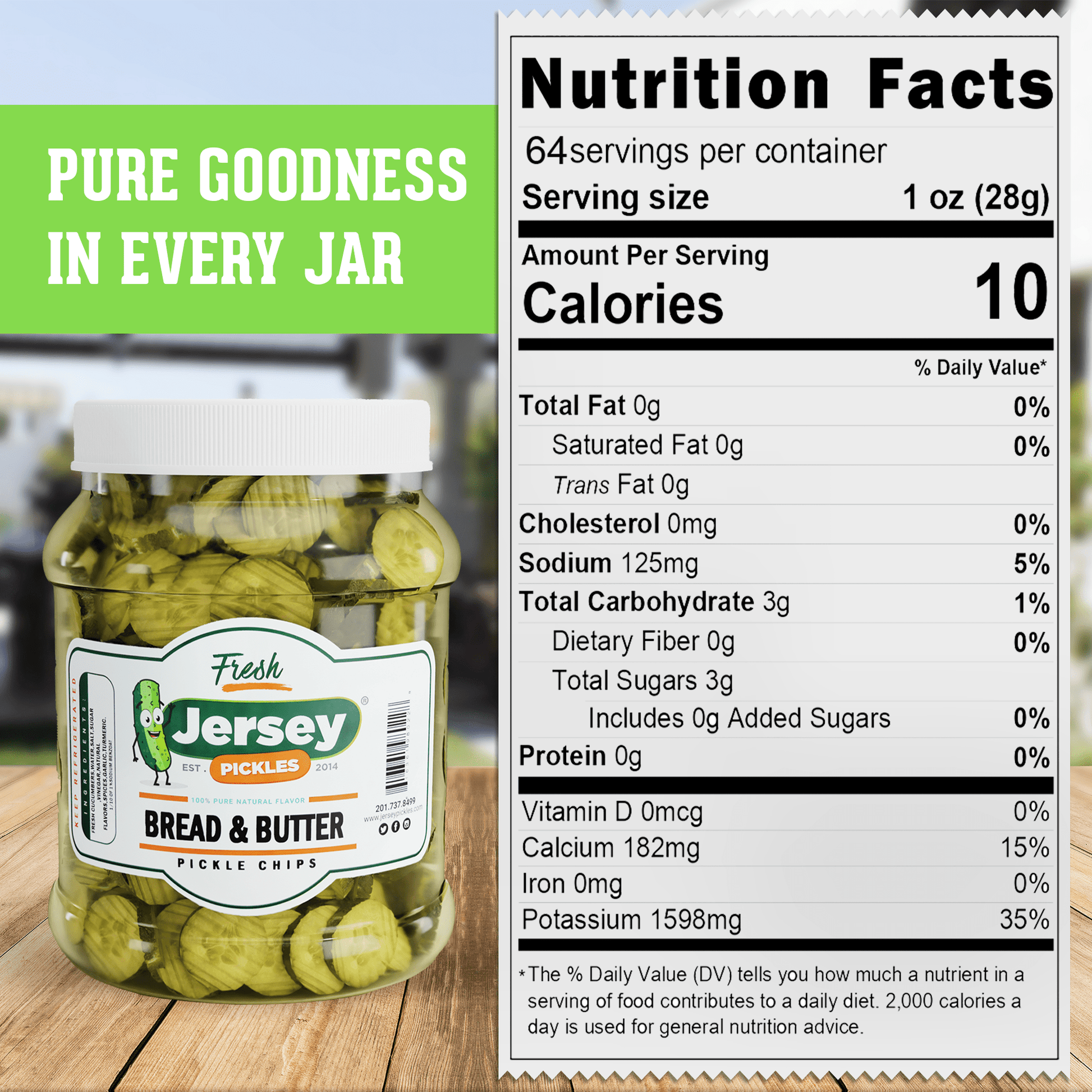 Jersey Pickles Sweet Bread & Butter Pickle Chips - Angler's Pro Tackle & Outdoors