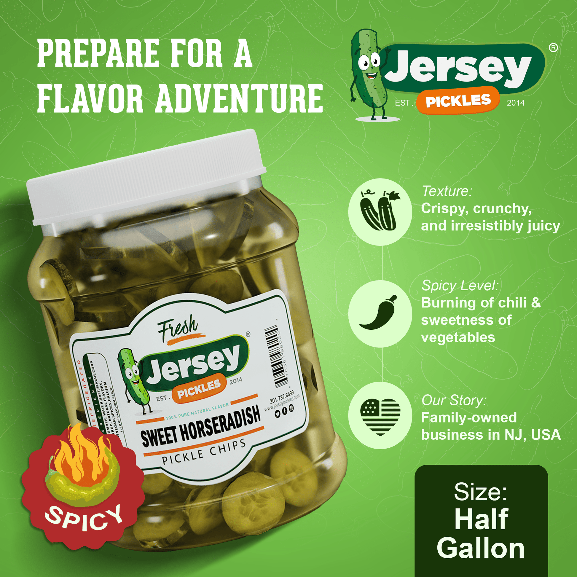 Jersey Pickles Texas Sweet Chilli Pickle Chips - Angler's Pro Tackle & Outdoors