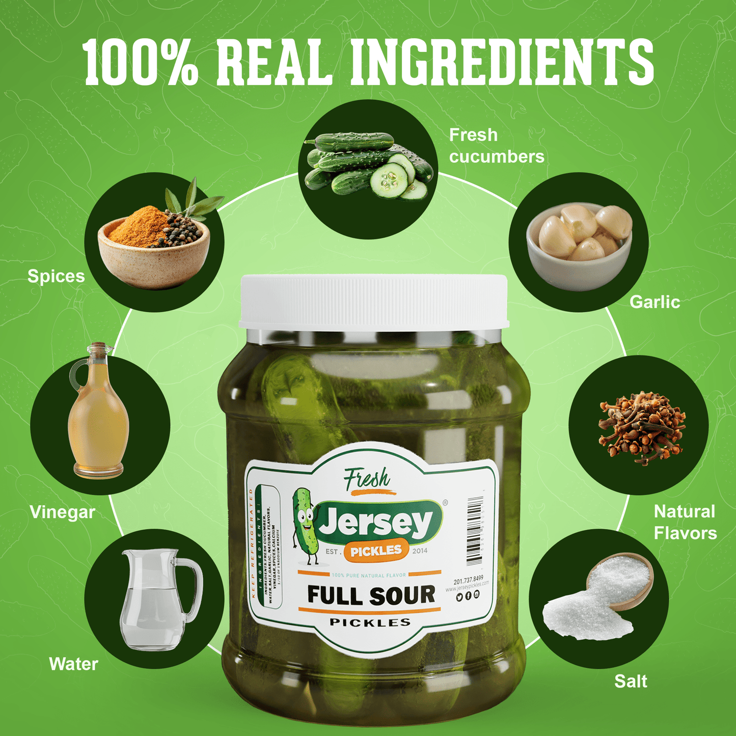 Jersey Pickles Whole Full Sour Pickles - Angler's Pro Tackle & Outdoors