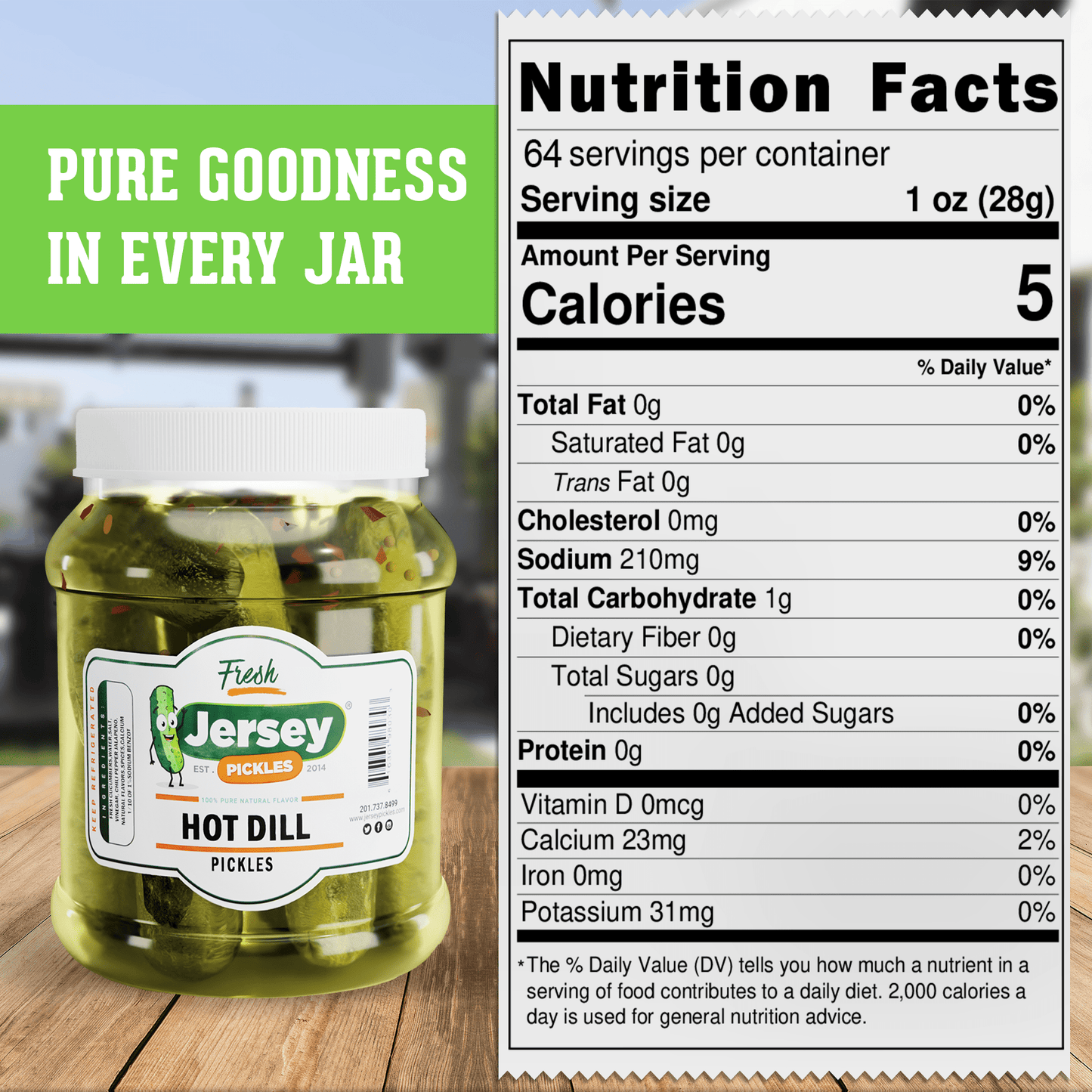 Jersey Pickles Whole Hot Dill Pickles - Angler's Pro Tackle & Outdoors