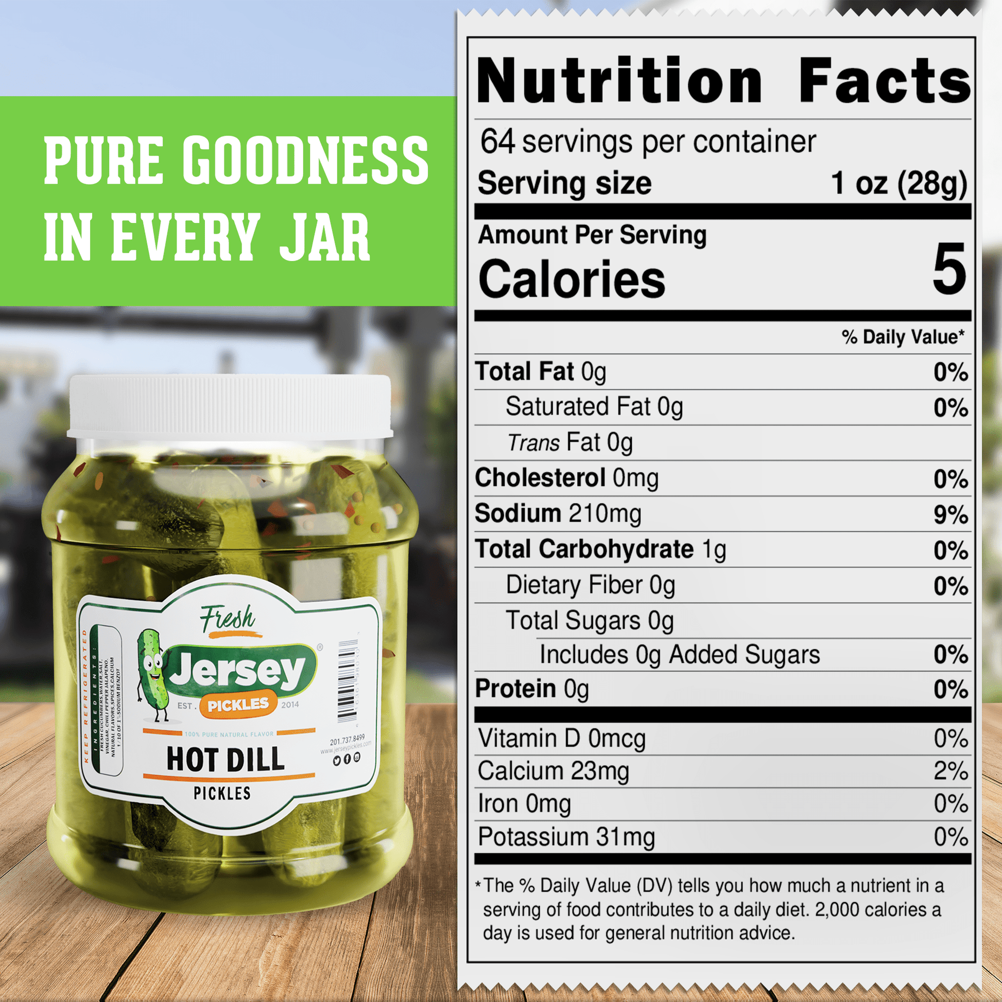 Jersey Pickles Whole Hot Dill Pickles - Angler's Pro Tackle & Outdoors