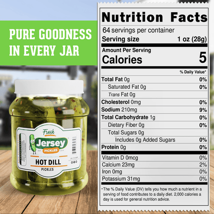 Jersey Pickles Whole Hot Dill Pickles - Angler's Pro Tackle & Outdoors