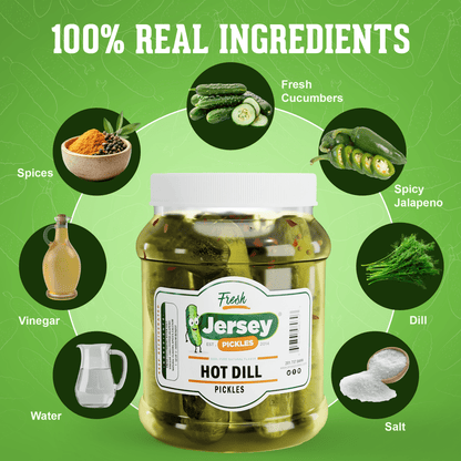 Jersey Pickles Whole Hot Dill Pickles - Angler's Pro Tackle & Outdoors