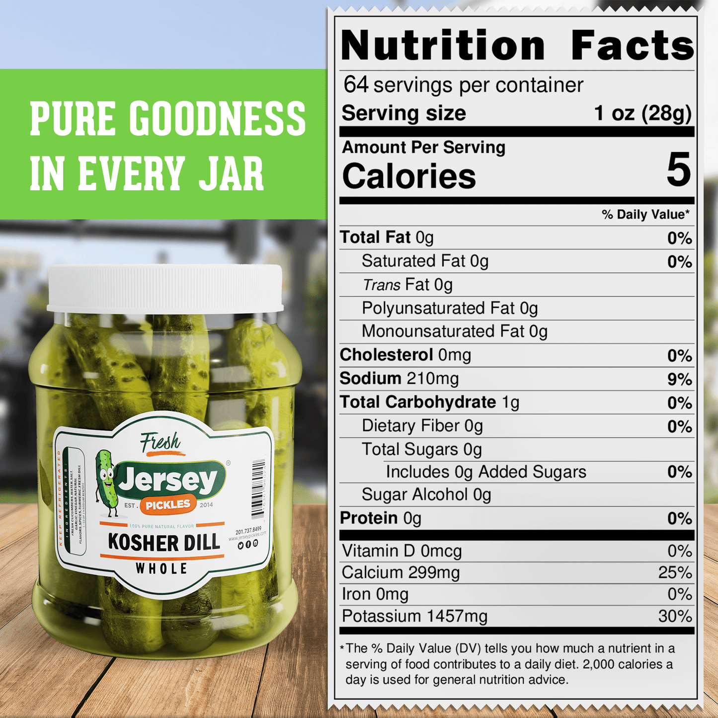 Jersey Pickles Whole Kosher Dill Pickles - Angler's Pro Tackle & Outdoors