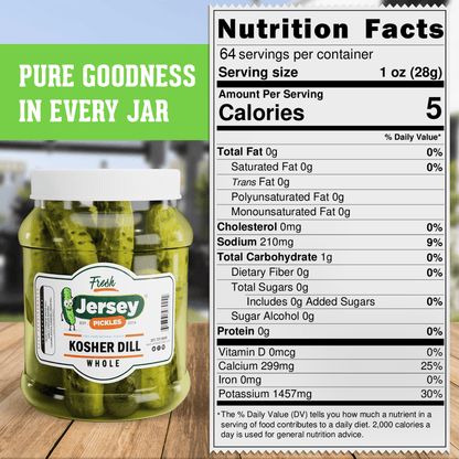 Jersey Pickles Whole Kosher Dill Pickles - Angler's Pro Tackle & Outdoors