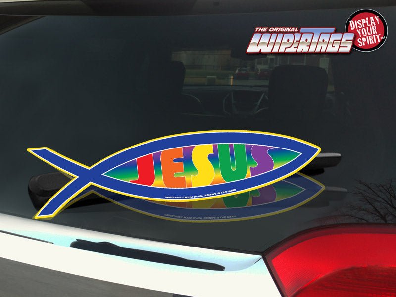 Jesus Fish Rainbow WiperTags - Angler's Pro Tackle & Outdoors