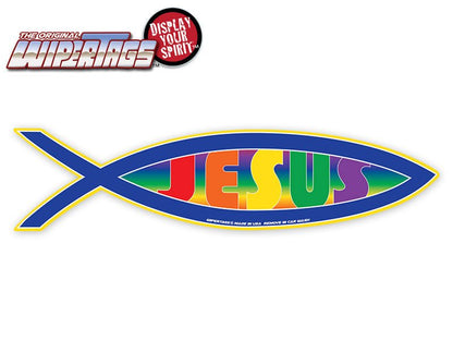 Jesus Fish Rainbow WiperTags - Angler's Pro Tackle & Outdoors