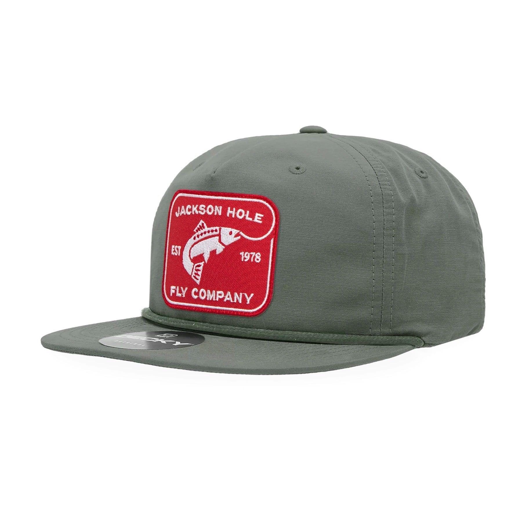 JH Fly Co - Brushed Cotton Ball Cap - Rectangle Logo - Angler's Pro Tackle & Outdoors