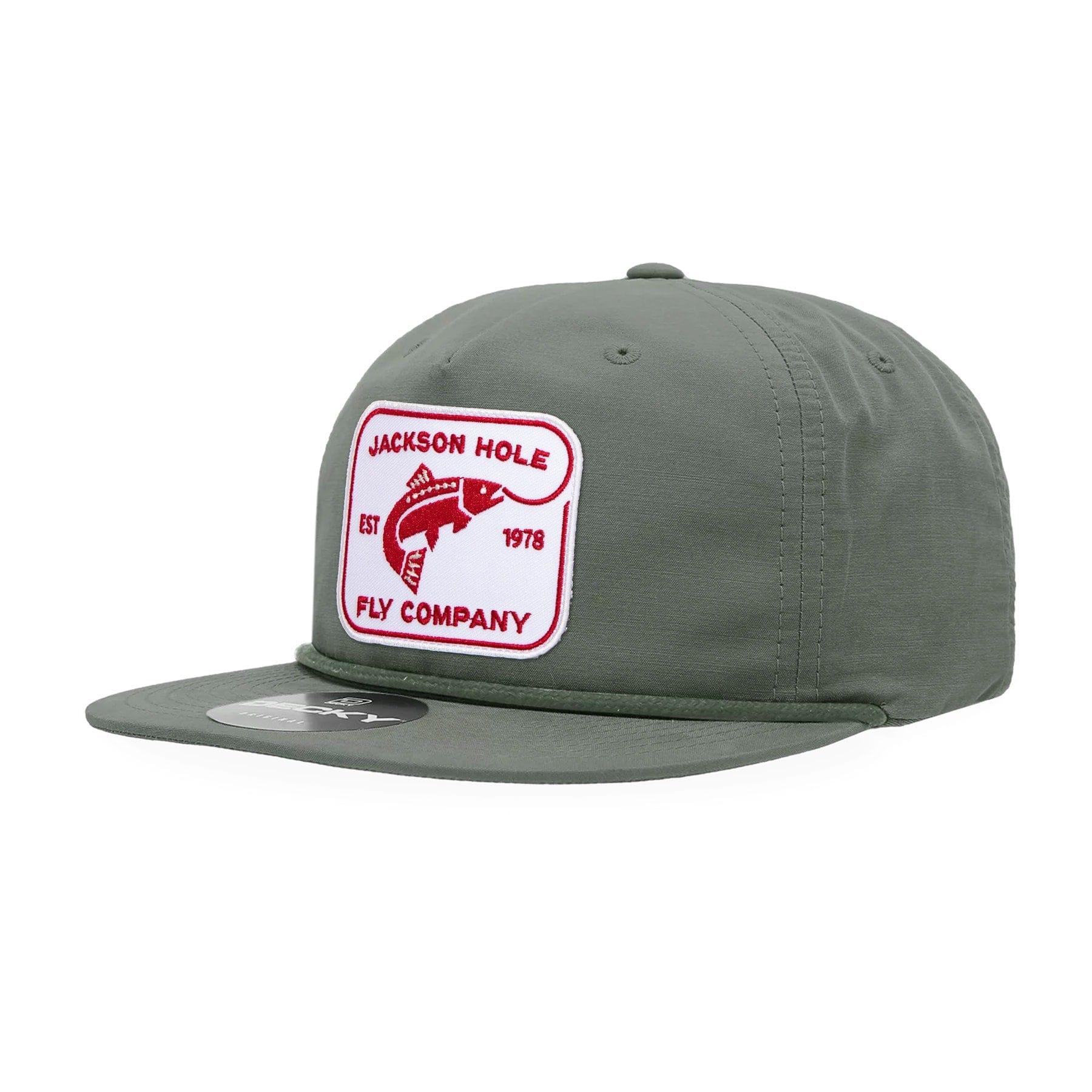 JH Fly Co - Brushed Cotton Ball Cap - Rectangle Logo - Angler's Pro Tackle & Outdoors