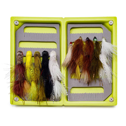 JH Fly Co - Loaded Foam Fly Box - Assorted Large Streamer - Angler's Pro Tackle & Outdoors