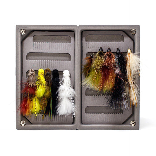 JH Fly Co - Loaded Foam Fly Box - Assorted Medium Streamer - Angler's Pro Tackle & Outdoors