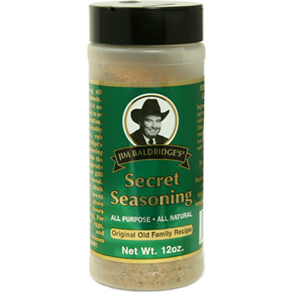 Jim Baldridge's Secret Seasoning 12 oz.