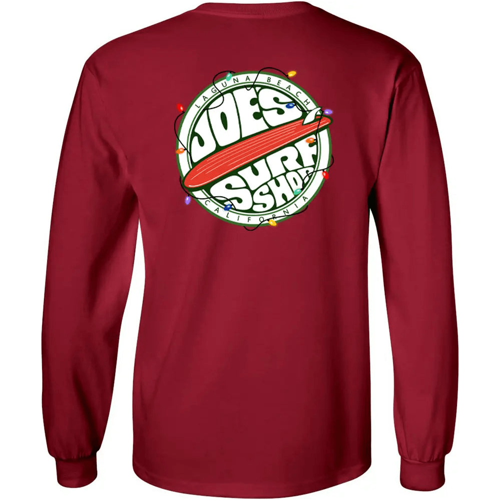 Joe's Surf Shop Christmas Fins Up Long Sleeve Tee - Angler's Pro Tackle & Outdoors