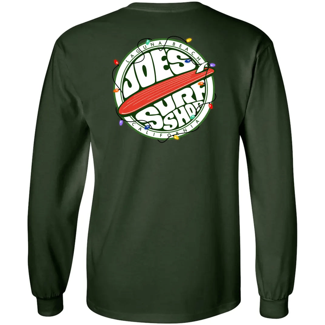 Joe's Surf Shop Christmas Fins Up Long Sleeve Tee - Angler's Pro Tackle & Outdoors