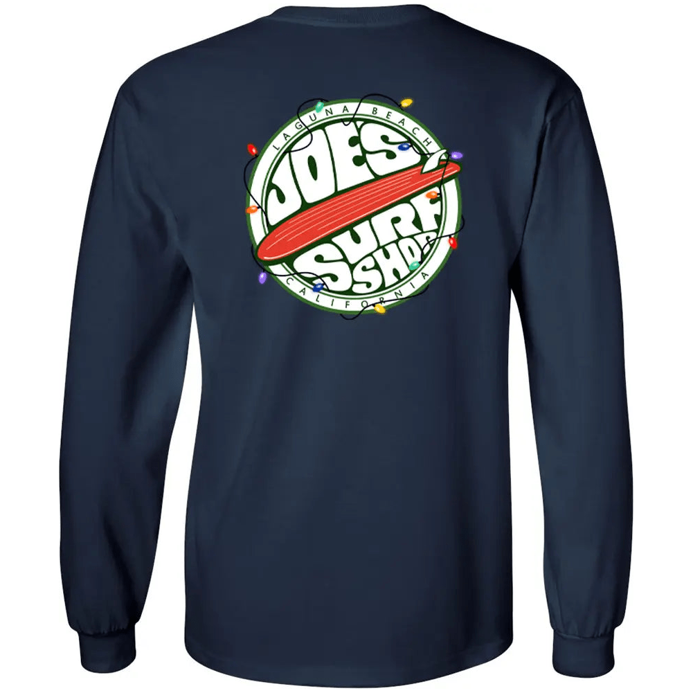 Joe's Surf Shop Christmas Fins Up Long Sleeve Tee - Angler's Pro Tackle & Outdoors