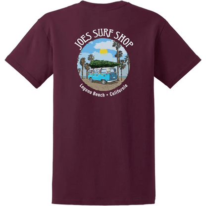 Joe's Surf Shop Christmas Surf Bus Heavyweight Cotton Tee - Angler's Pro Tackle & Outdoors