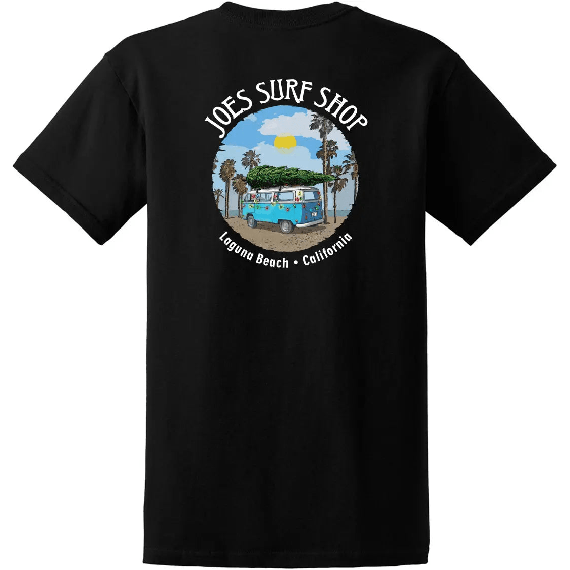 Joe's Surf Shop Christmas Surf Bus Heavyweight Cotton Tee - Angler's Pro Tackle & Outdoors