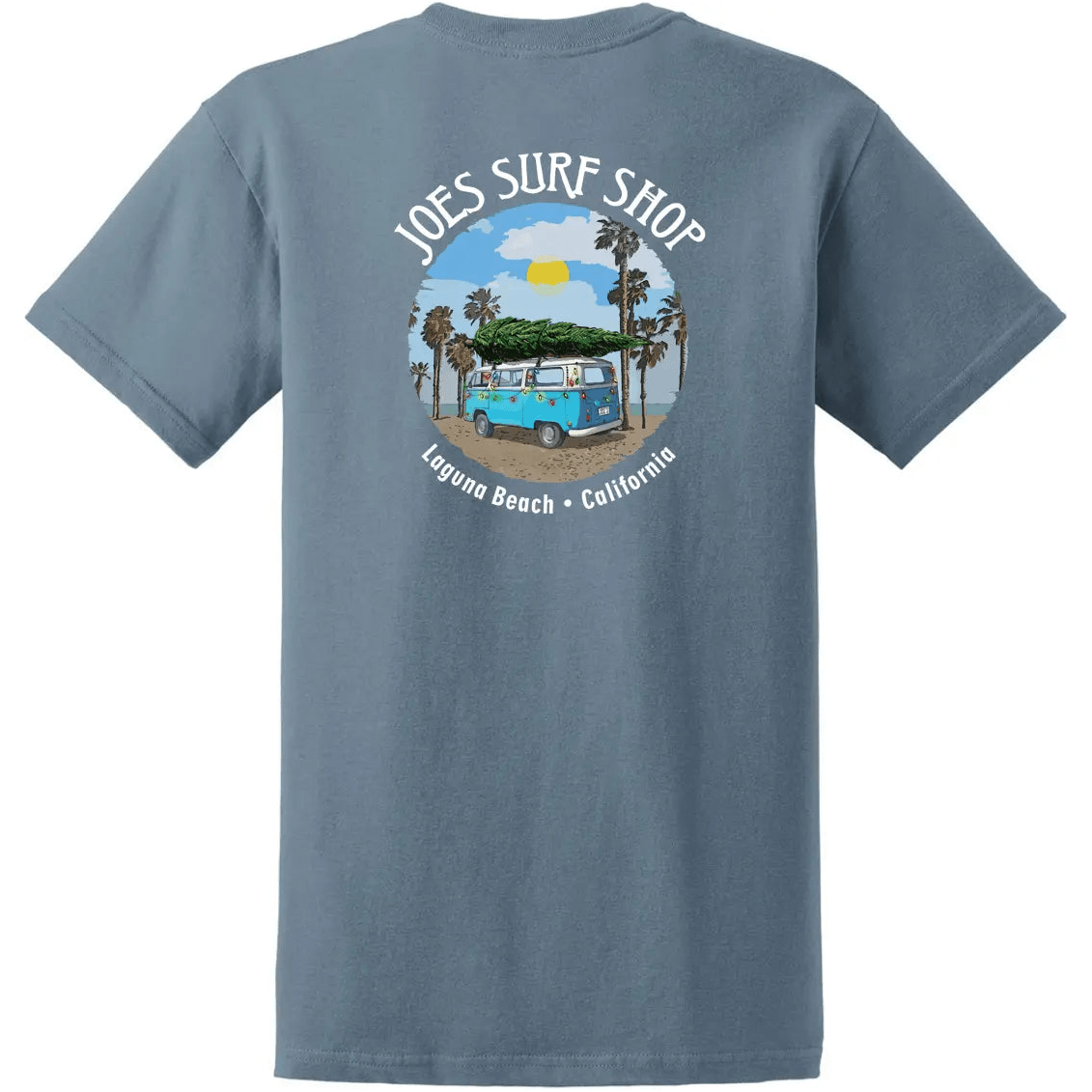 Joe's Surf Shop Christmas Surf Bus Heavyweight Cotton Tee - Angler's Pro Tackle & Outdoors