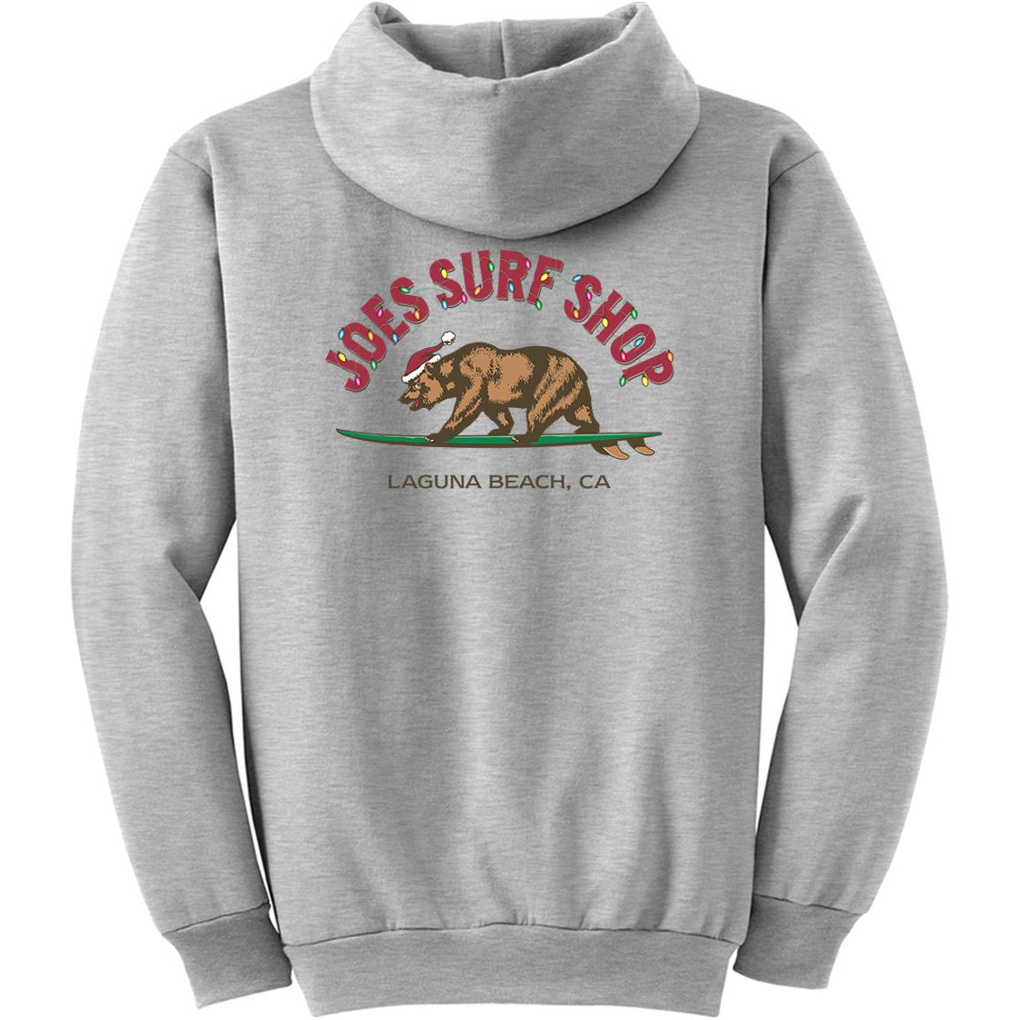Joe's Surf Shop Christmas Surfing Bear Pullover Surf Hoodie - Angler's Pro Tackle & Outdoors