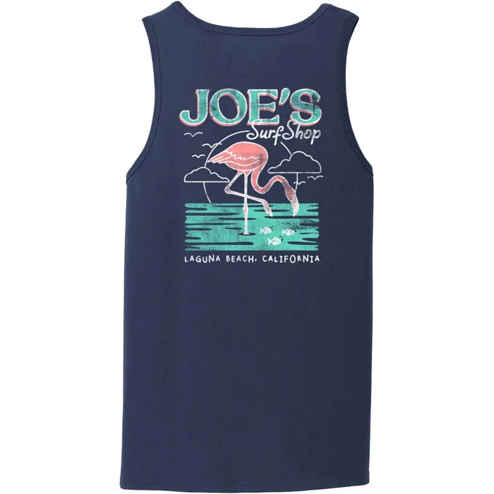Joe's Surf Shop Flamingo Beach Tank Top - Angler's Pro Tackle & Outdoors