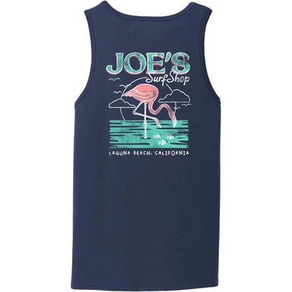 Joe's Surf Shop Flamingo Beach Tank Top - Angler's Pro Tackle & Outdoors