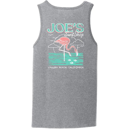 Joe's Surf Shop Flamingo Beach Tank Top - Angler's Pro Tackle & Outdoors