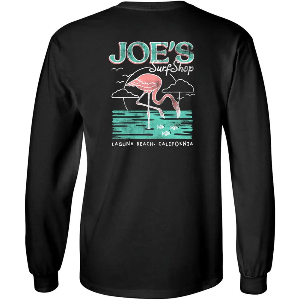 Joe's Surf Shop Flamingo Long Sleeve Tee - Angler's Pro Tackle & Outdoors