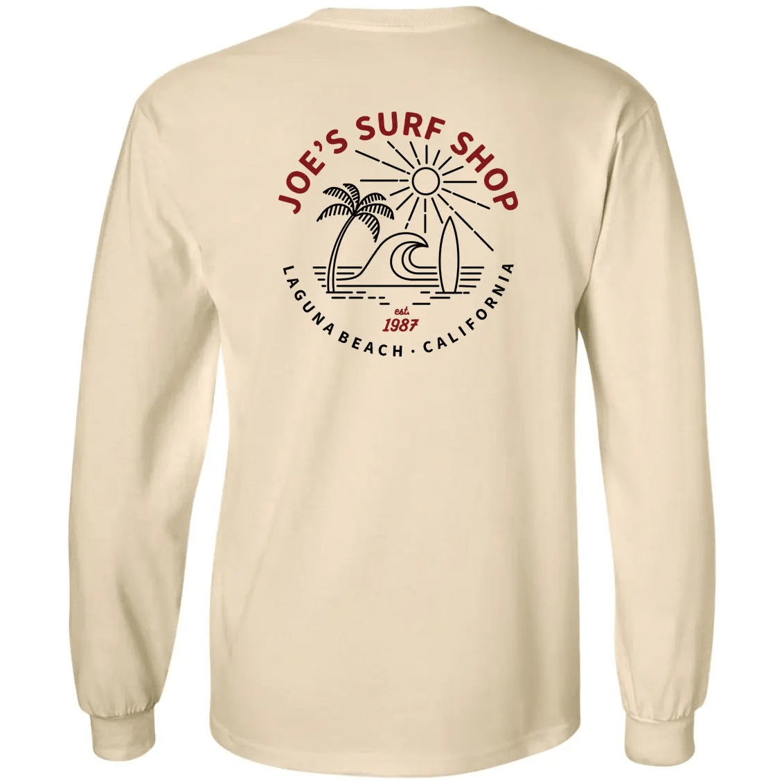 Joe's Surf Shop Men's Beach Life Long Sleeve Tee - Angler's Pro Tackle & Outdoors