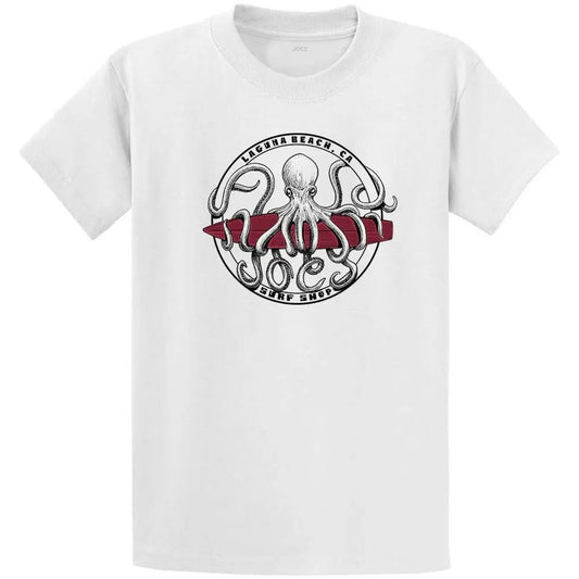 Joe's Surf Shop Men's Octopus Meets Surfboard Heavyweight Tee - Angler's Pro Tackle & Outdoors
