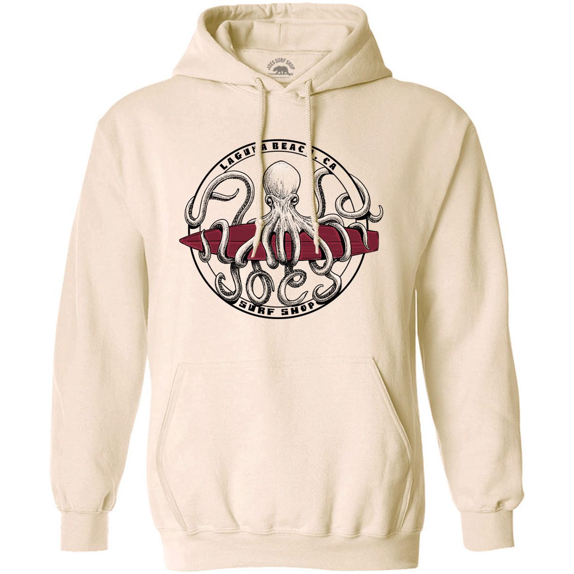 Joe's Surf Shop Octopus Meets Surfboard Hoodie - Angler's Pro Tackle & Outdoors