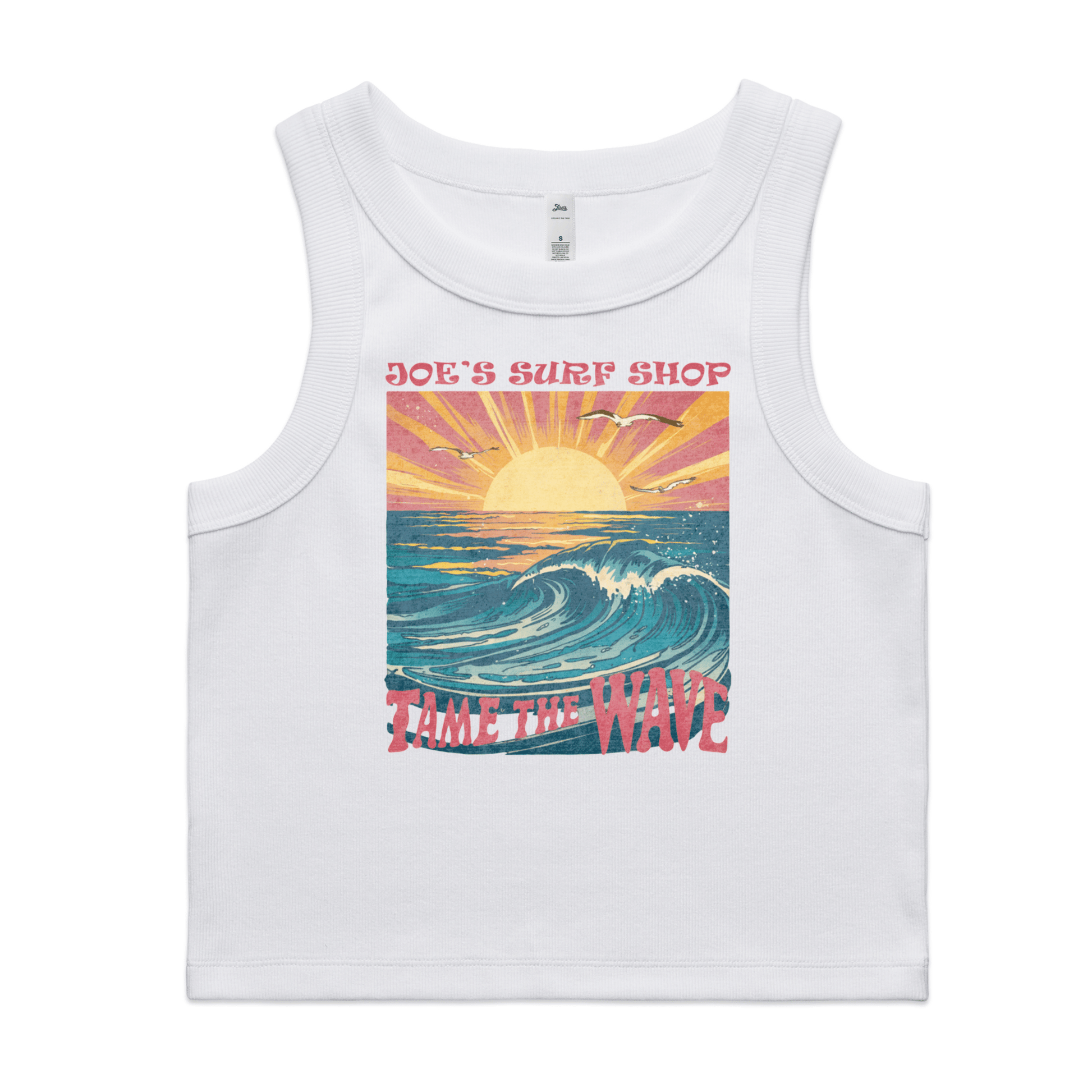 Joe's Surf Shop Organic Rib Crop Tank - Angler's Pro Tackle & Outdoors