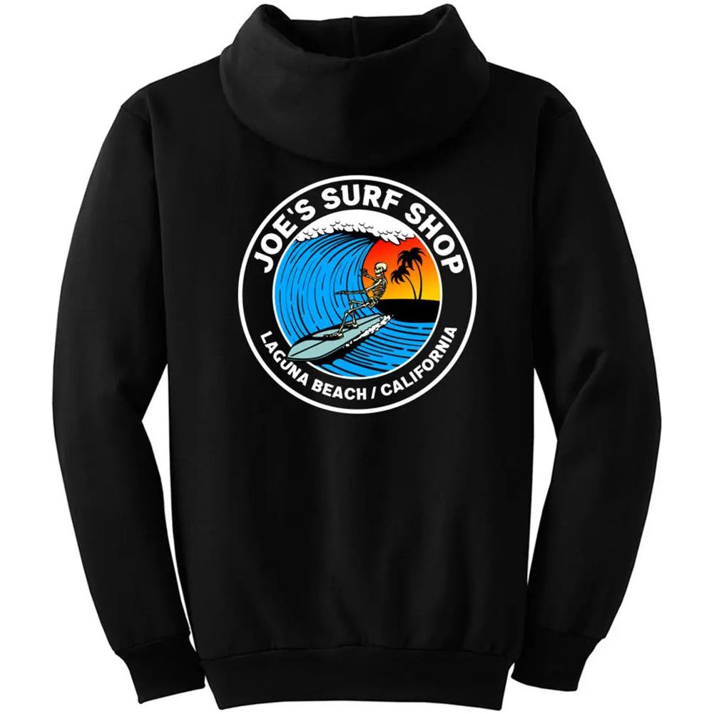 Joe's Surf Shop Skeleton Surfer Hoodie - Angler's Pro Tackle & Outdoors