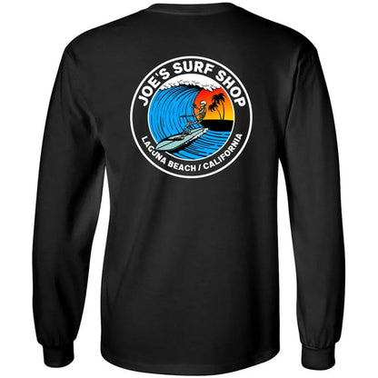 Joe's Surf Shop Skeleton Surfer Long Sleeve Tee - Angler's Pro Tackle & Outdoors
